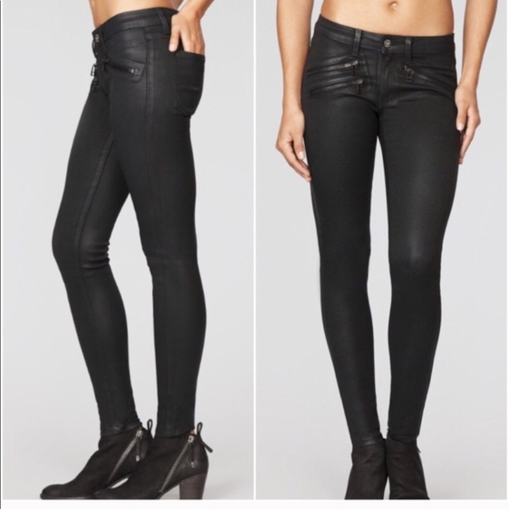 LF Carmar Black Wax Skinny Jeans